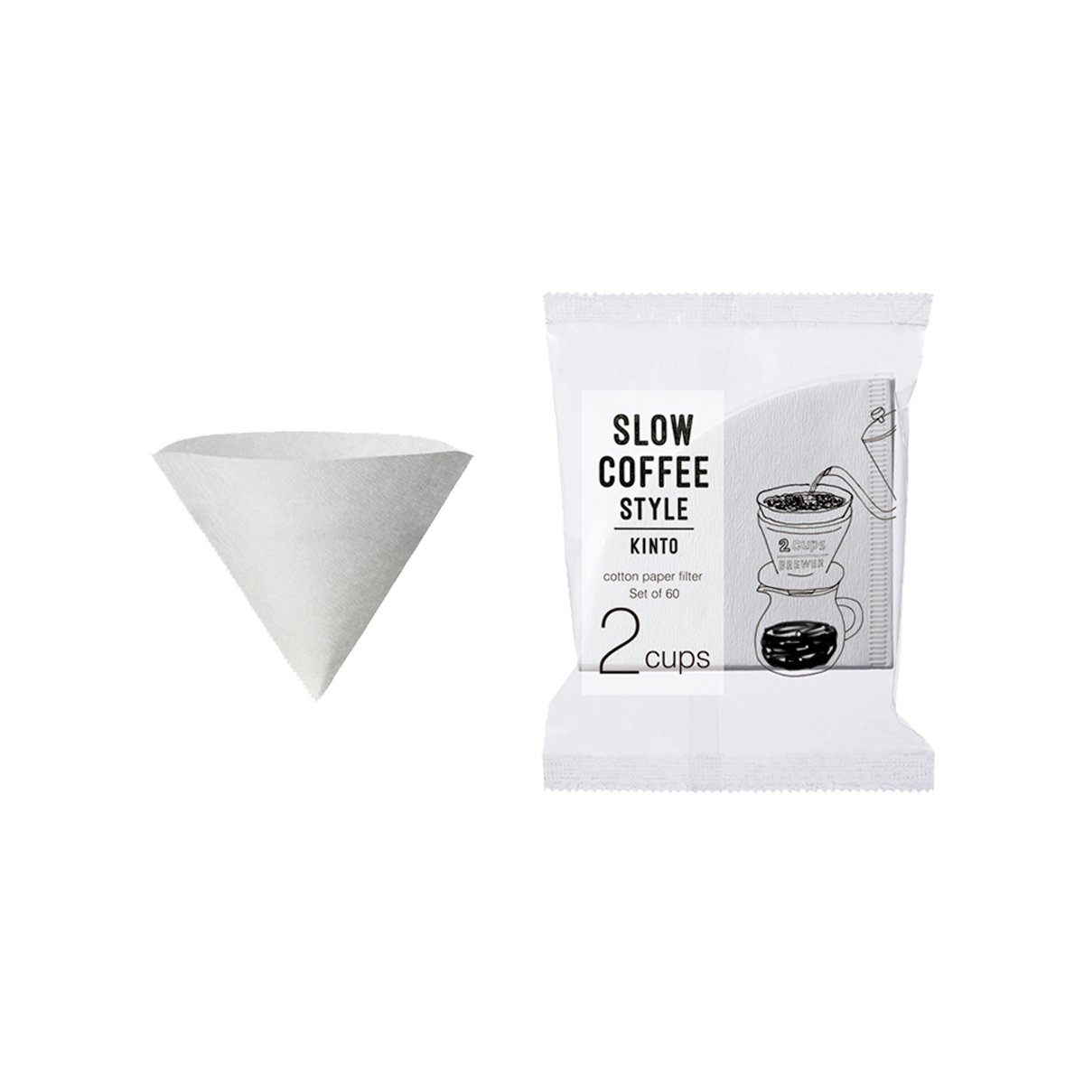 Kinto Cotton Paper Filters (2-cup)